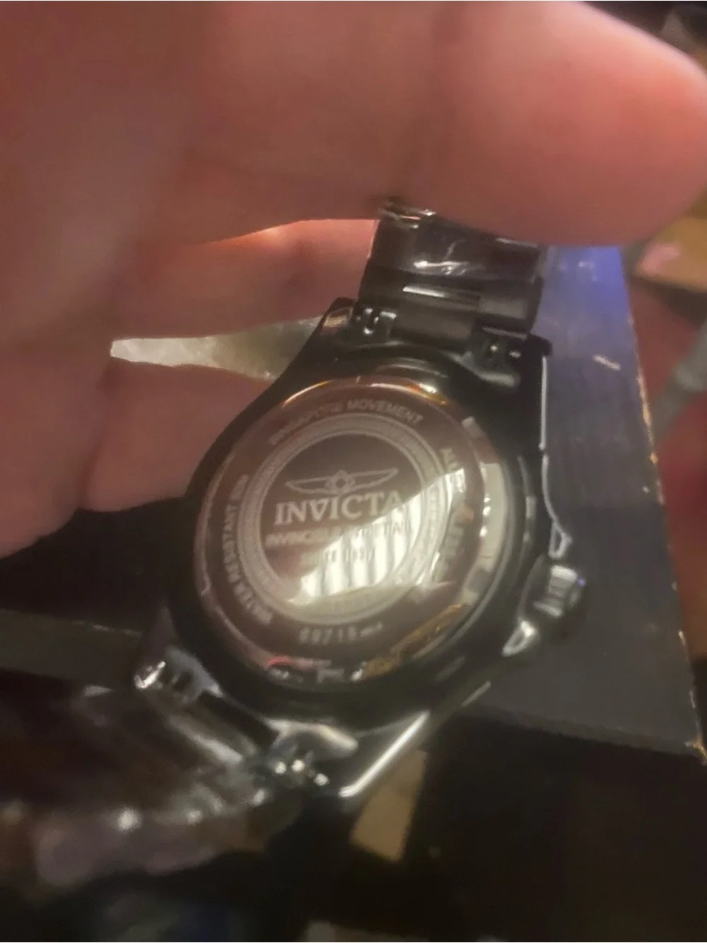New Invicta Men's Black Watch with Yellow Dial
